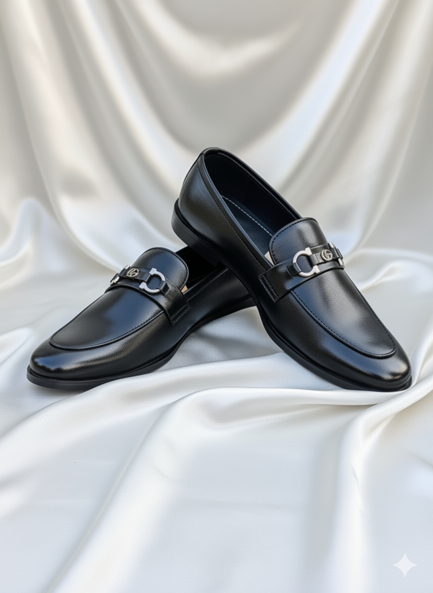 Pure Handmade Formal Shoes | Fashion Buckle Premium Quality