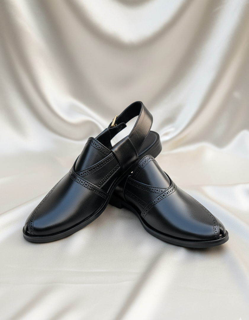 Handmade Black Peshawari Kheri 100% Original Premium Quality