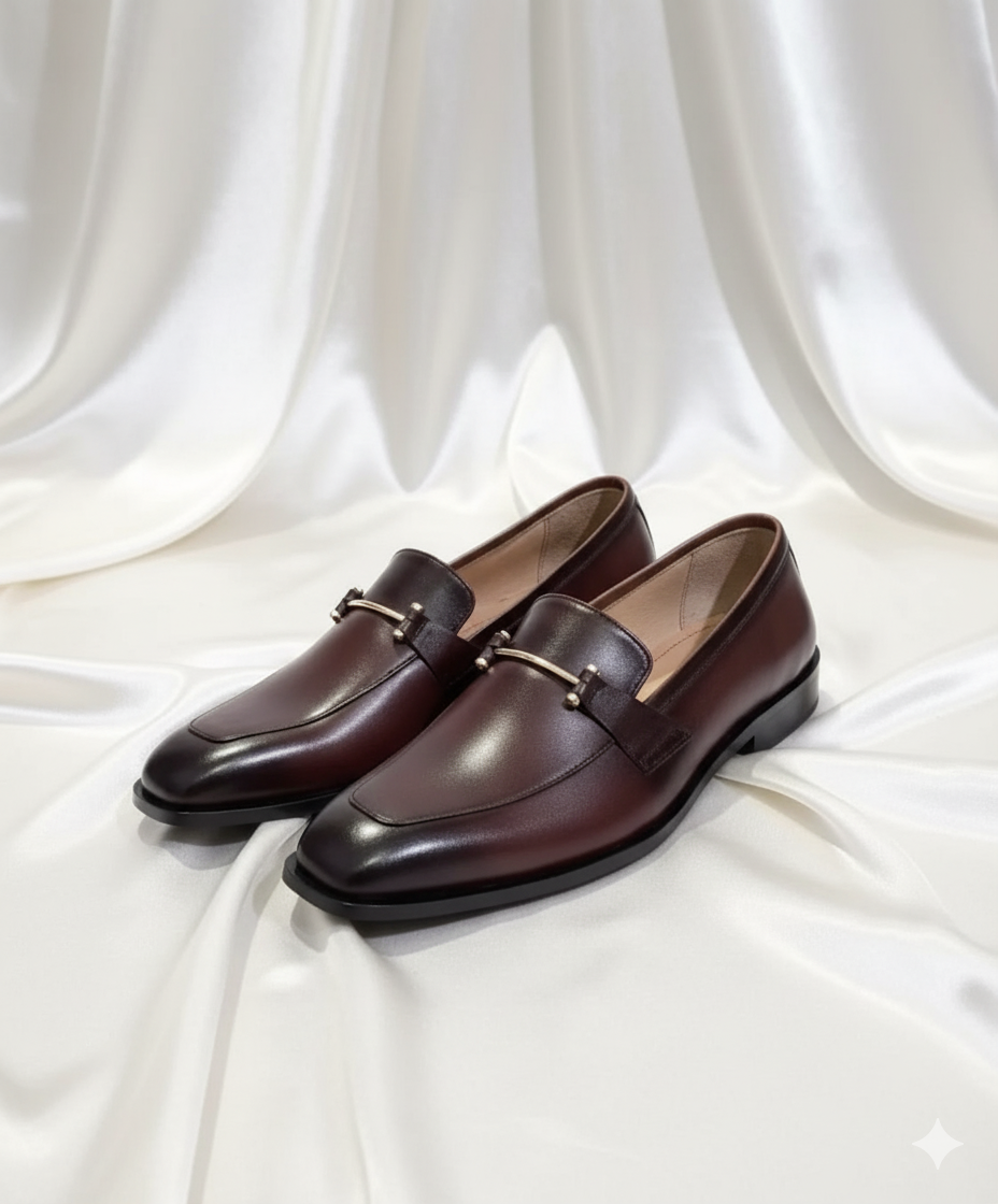 Classic Brown Formal With Metallic Buckle