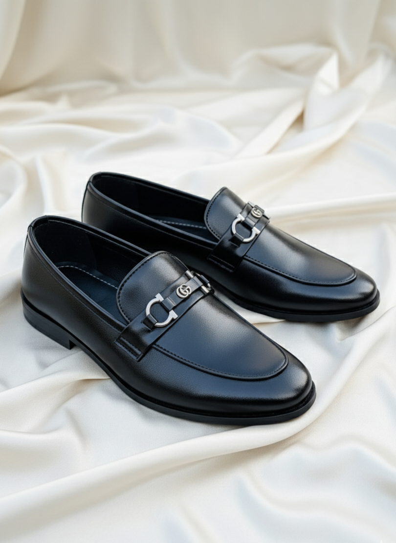 Pure Handmade Formal Shoes | Fashion Buckle Premium Quality