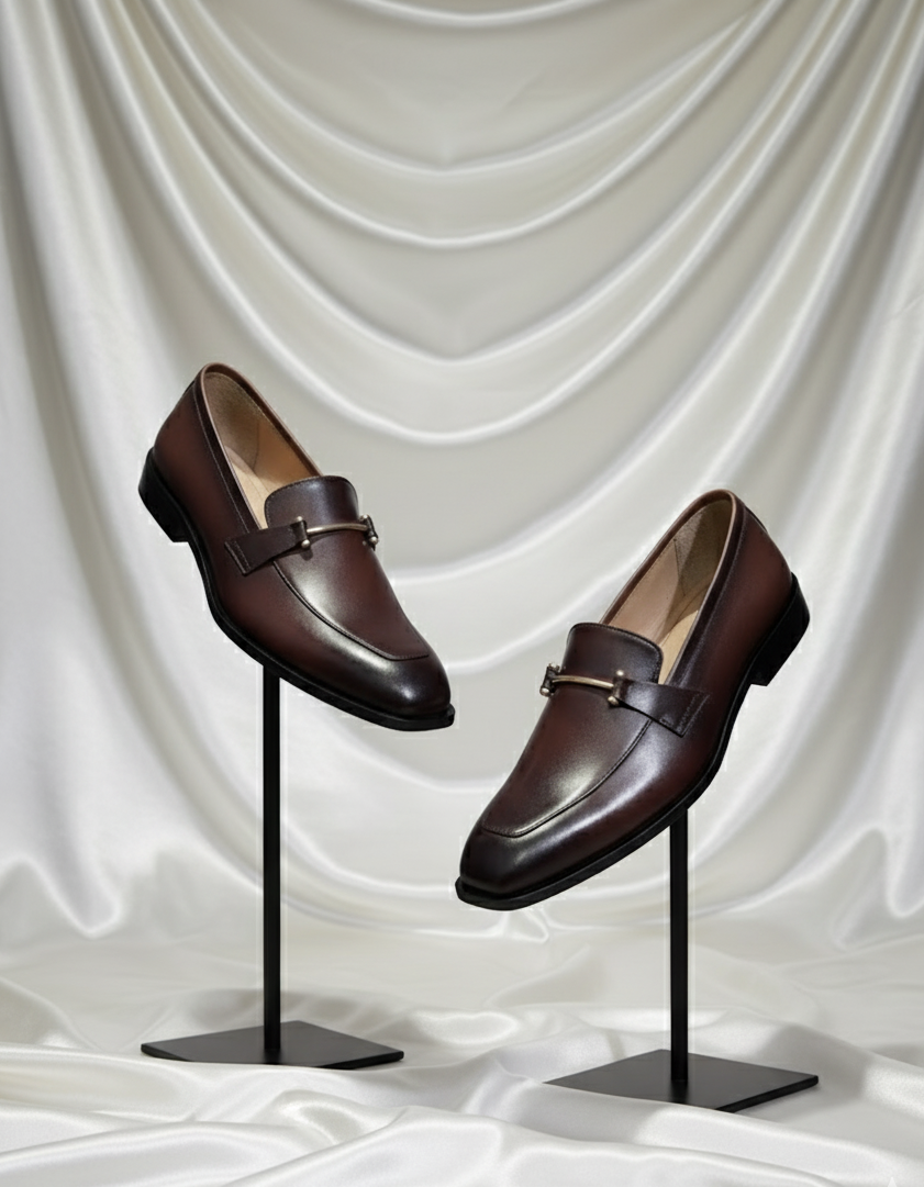 Classic Brown Formal With Metallic Buckle