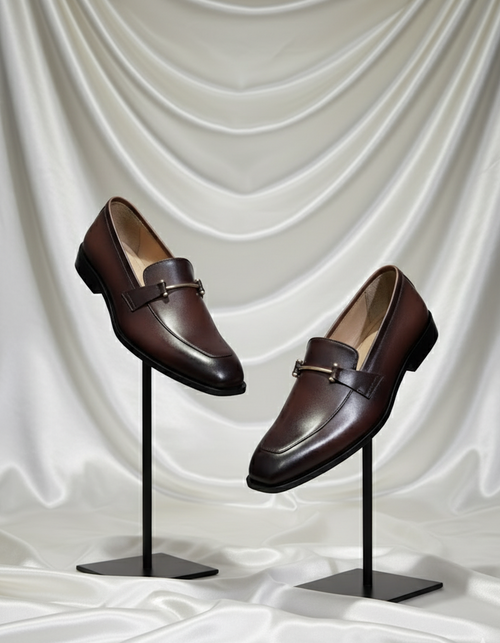 Classic Brown Formal With Metallic Buckle