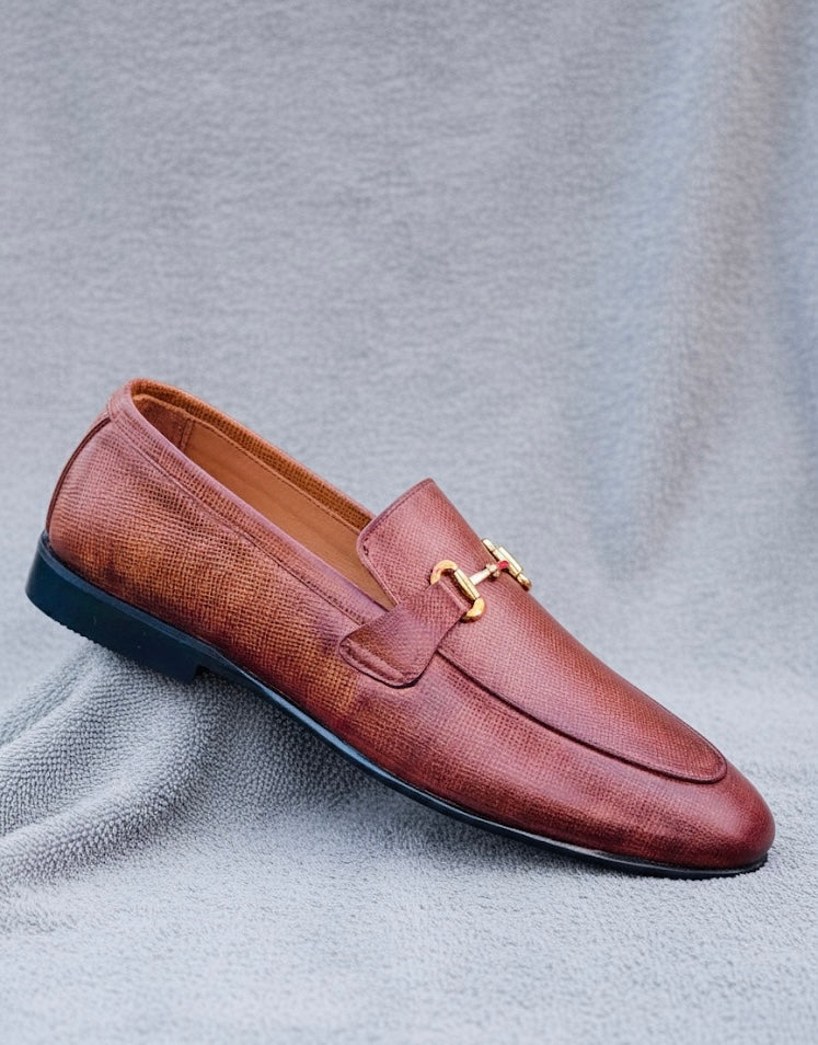 Men’s Handmade Chestnut Brown Formal / 100% Original  Premium Quality