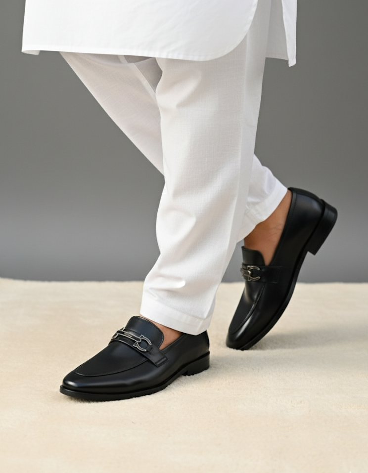 Pure Handmade Formal Shoes | Fashion Buckle Premium Quality